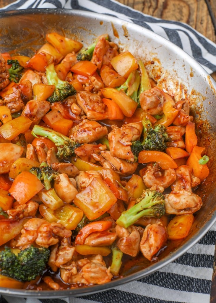 stir fry with chicken and vegetables